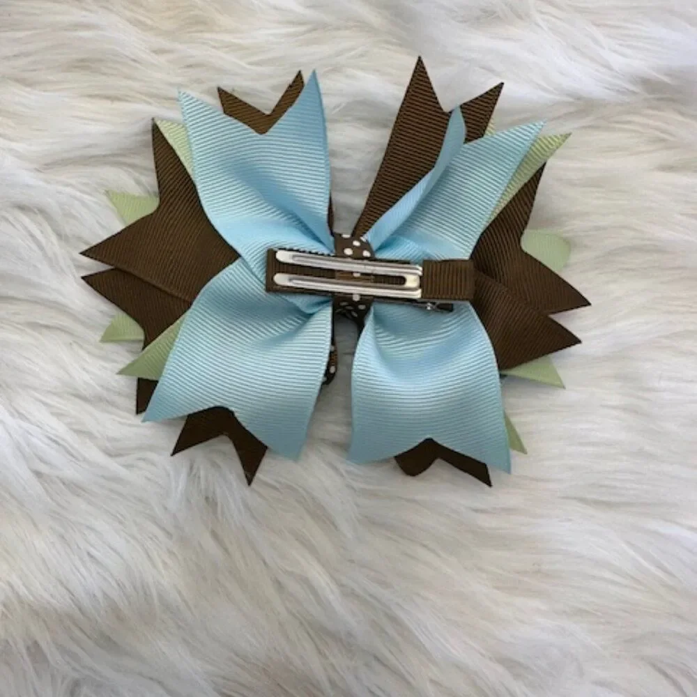 Bundle (2) of Deluxe Bows     5B8107  Handmade NWT Boutique